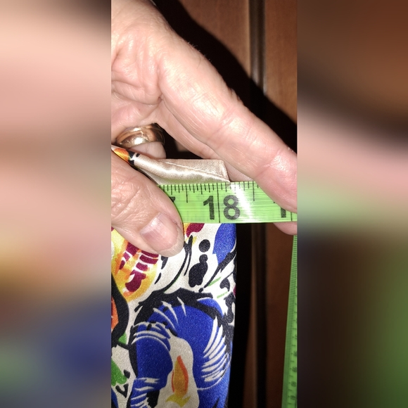 Ladies Anthropologie Tiny Silk Front, Cotton Back Floral Striped Tank Top Tie S - Picture 7 of 8